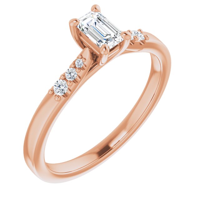 emerald-10K Rose gold