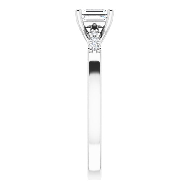emerald-18K White gold