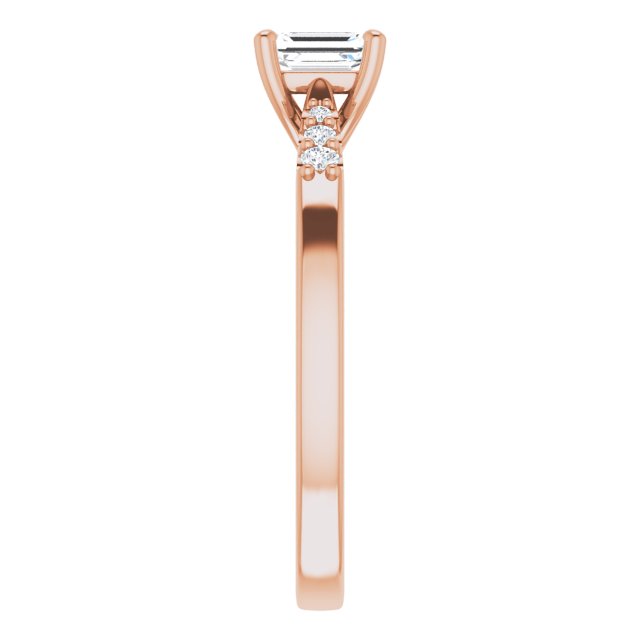 emerald-18K Rose gold