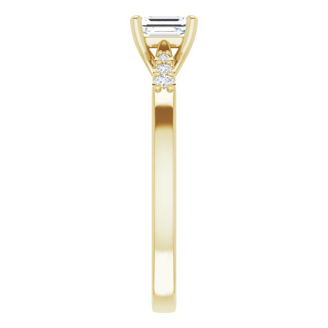 emerald-10K Yellow gold