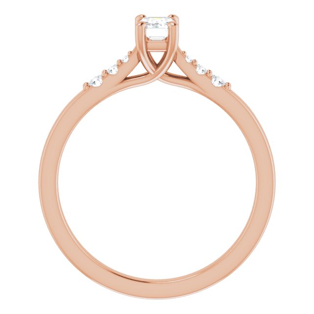 emerald-10K Rose gold