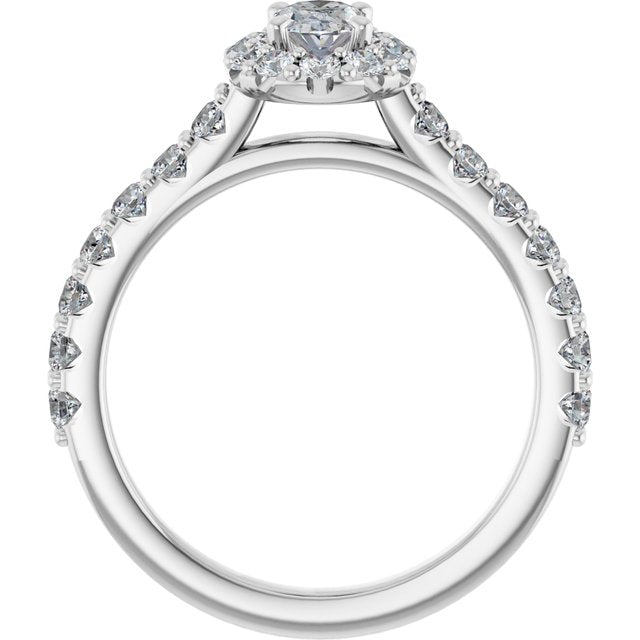 oval-10K White gold