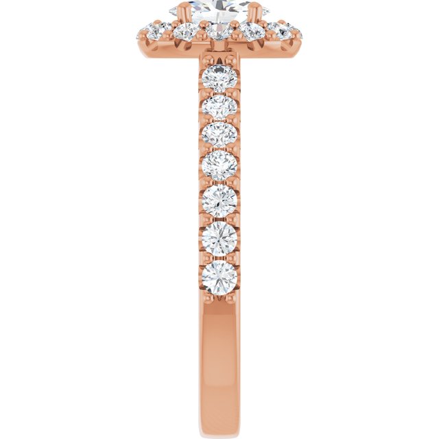 oval-10K Rose gold