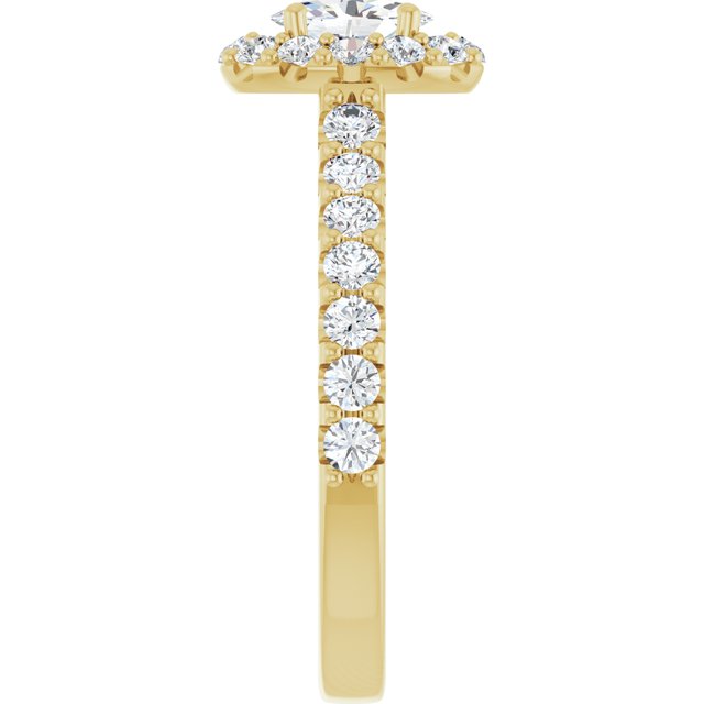 oval-10K Yellow gold