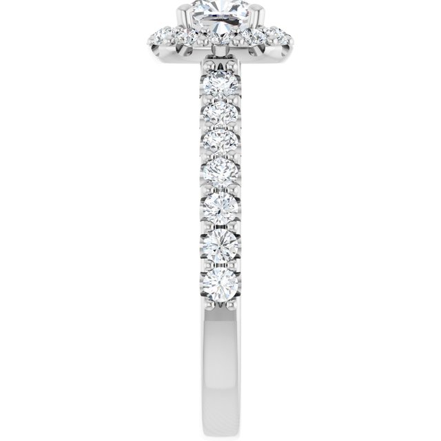 cushion-10K White gold