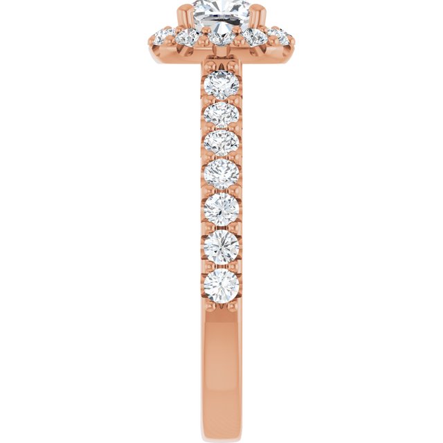 cushion-18K Rose gold
