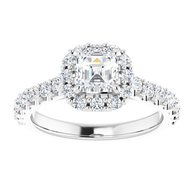 asscher-10K White gold