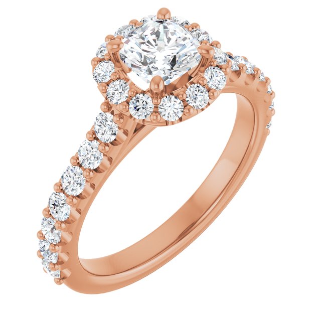 cushion-18K Rose gold