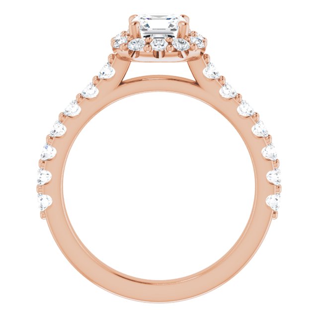 asscher-18K Rose gold