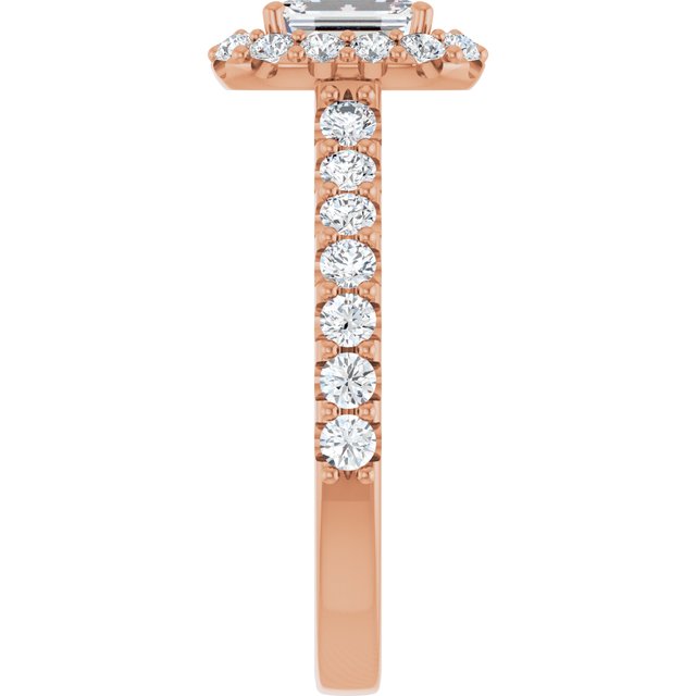 emerald-18K Rose gold