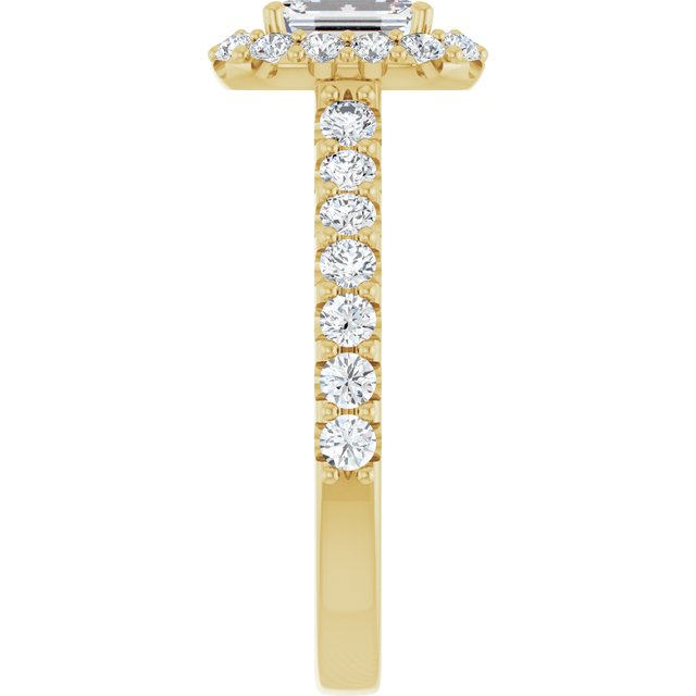 emerald-18K Yellow gold