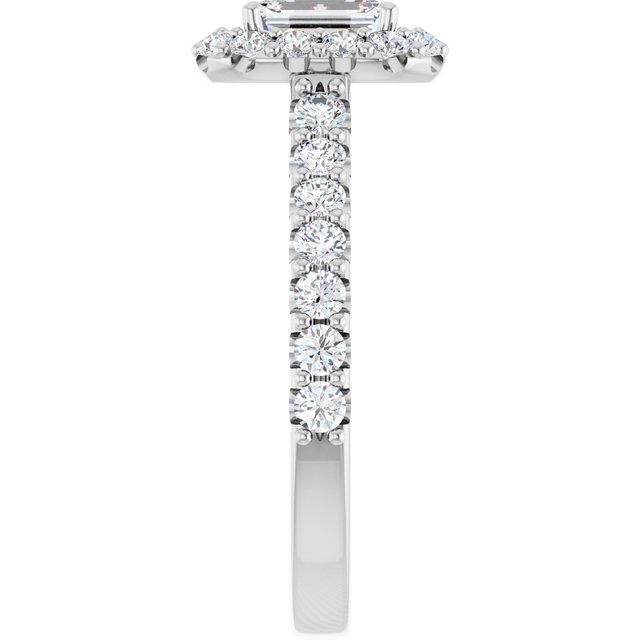 emerald-10K White gold