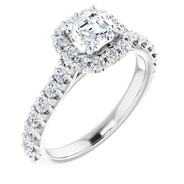 asscher-10K White gold