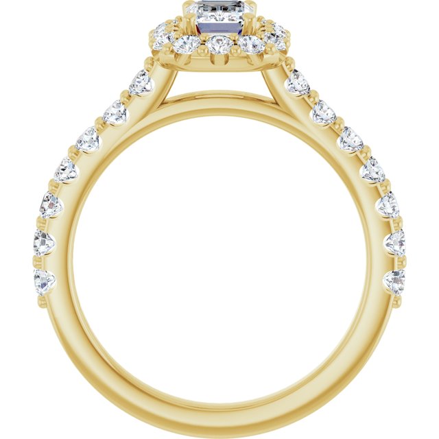 emerald-14K Yellow gold