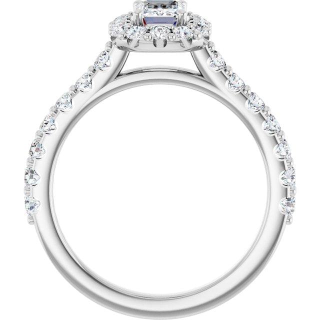 emerald-10K White gold