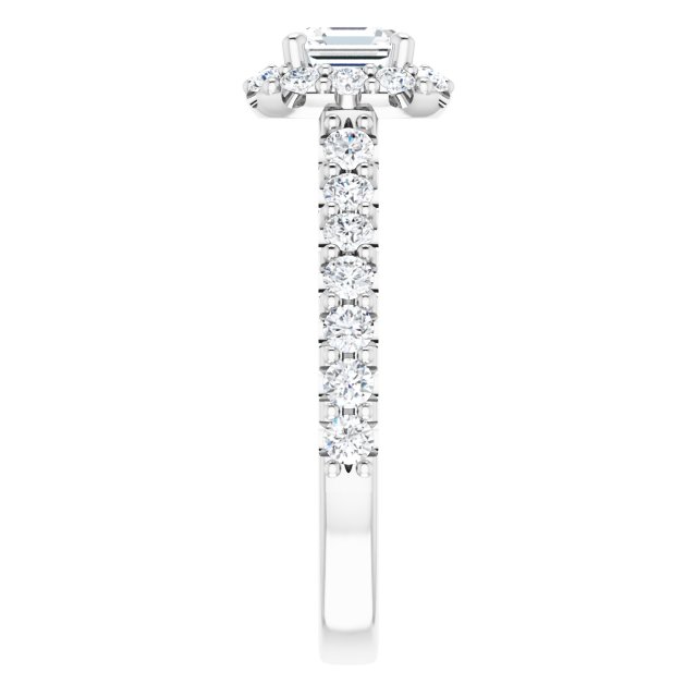 asscher-18K White gold