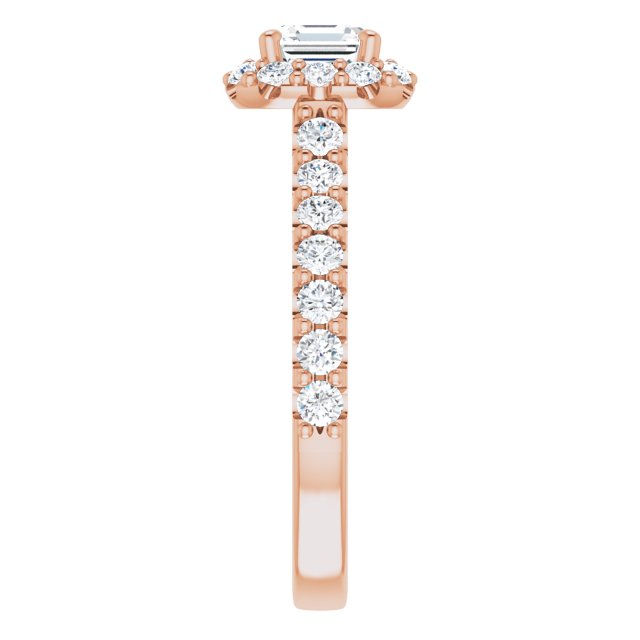 asscher-14K Rose gold
