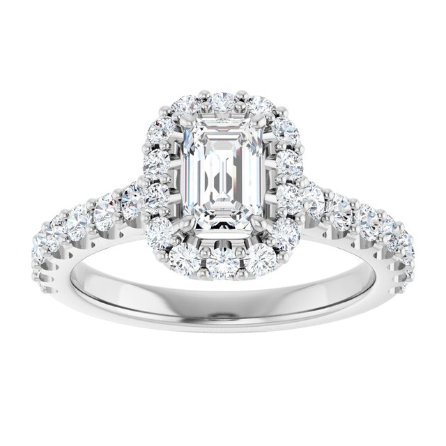 emerald-18K White gold
