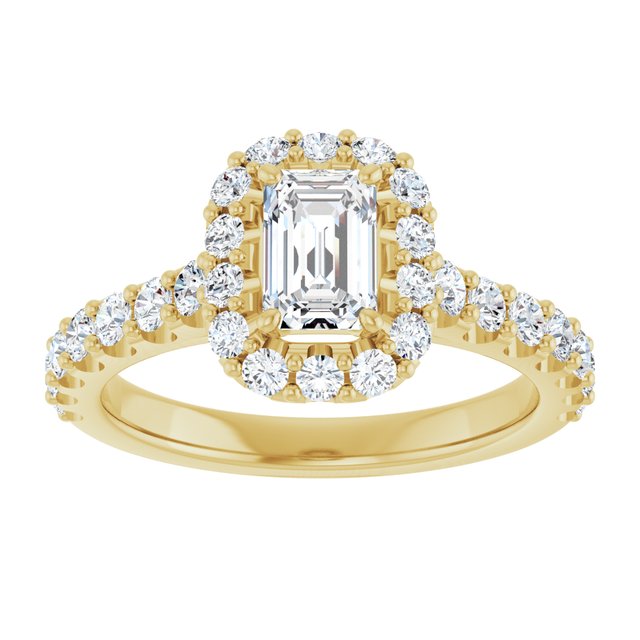 emerald-14K Yellow gold