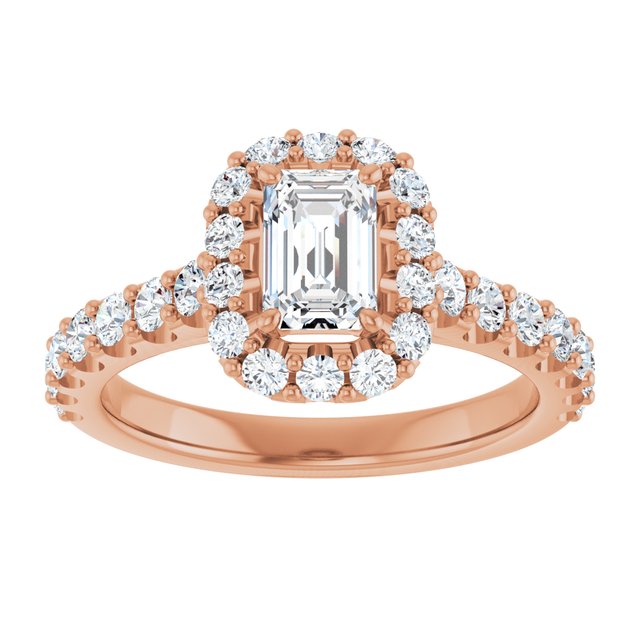 emerald-14K Rose gold