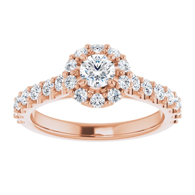 round-10K Rose gold