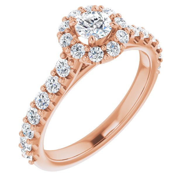 round-18K Rose gold