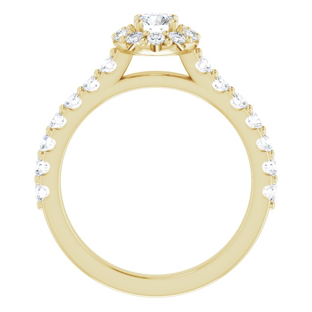 round-18K Yellow gold