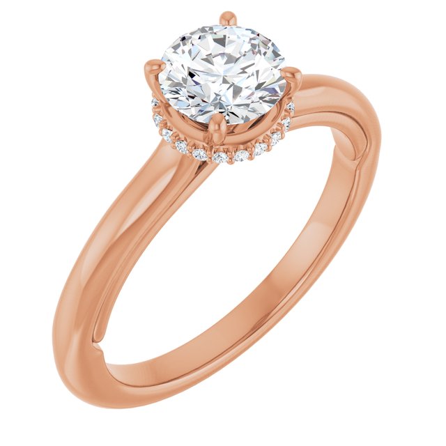round-10K Rose gold