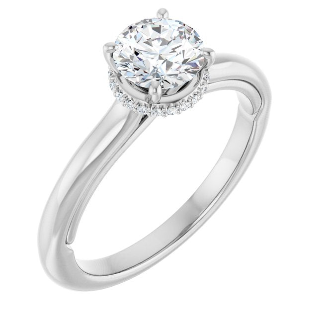 round-10K White gold
