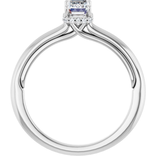 emerald-10K White gold