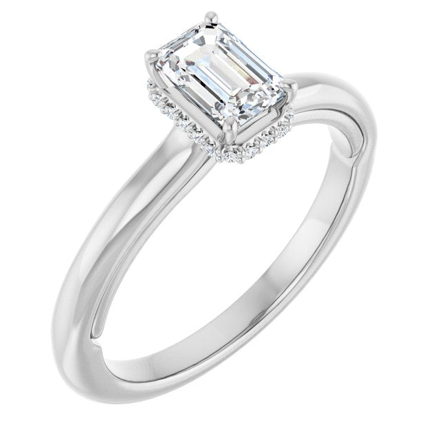 emerald-18K White gold
