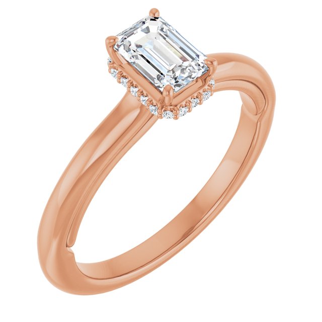 emerald-10K Rose gold