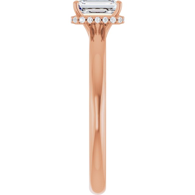 emerald-10K Rose gold
