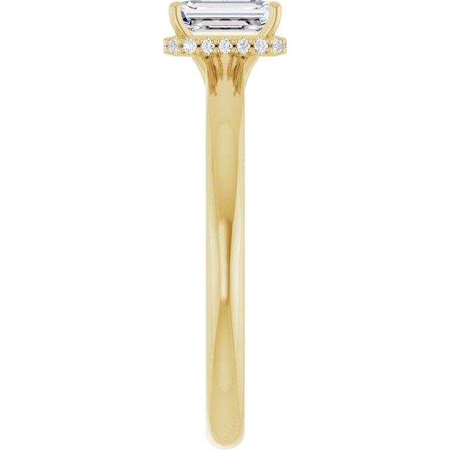emerald-18K Yellow gold