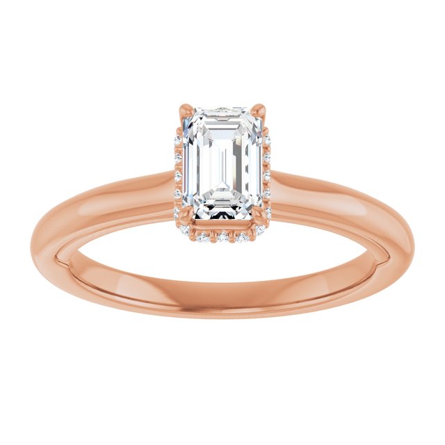 emerald-18K Rose gold
