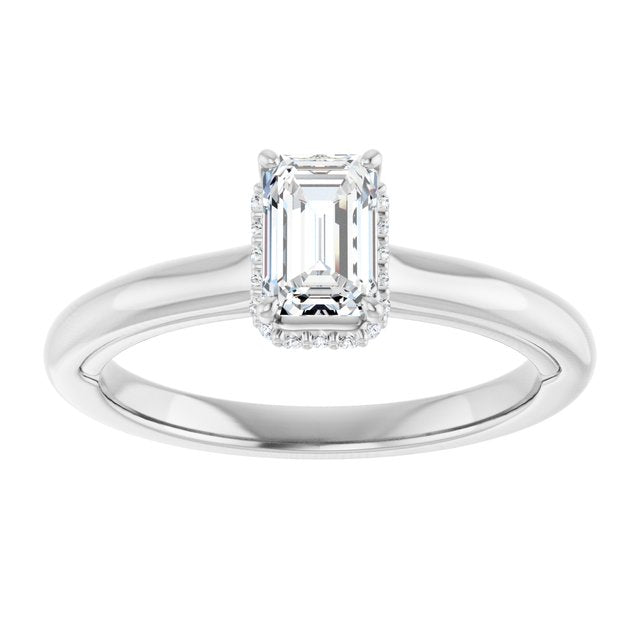emerald-14K White gold