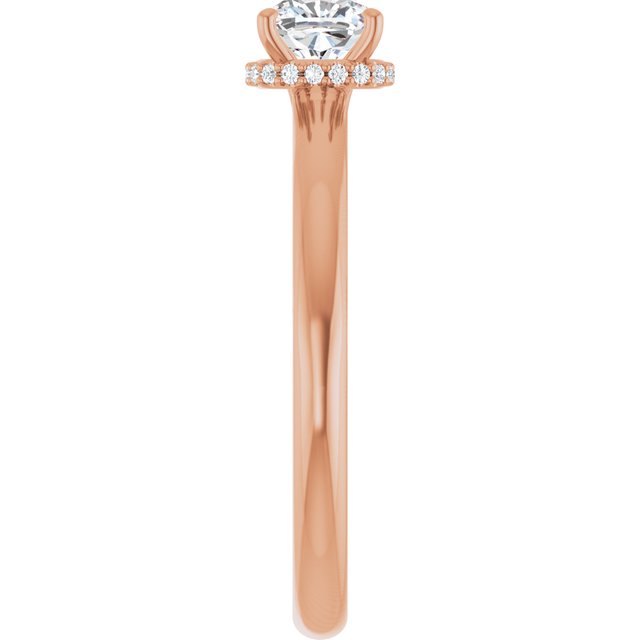 cushion-14K Rose gold