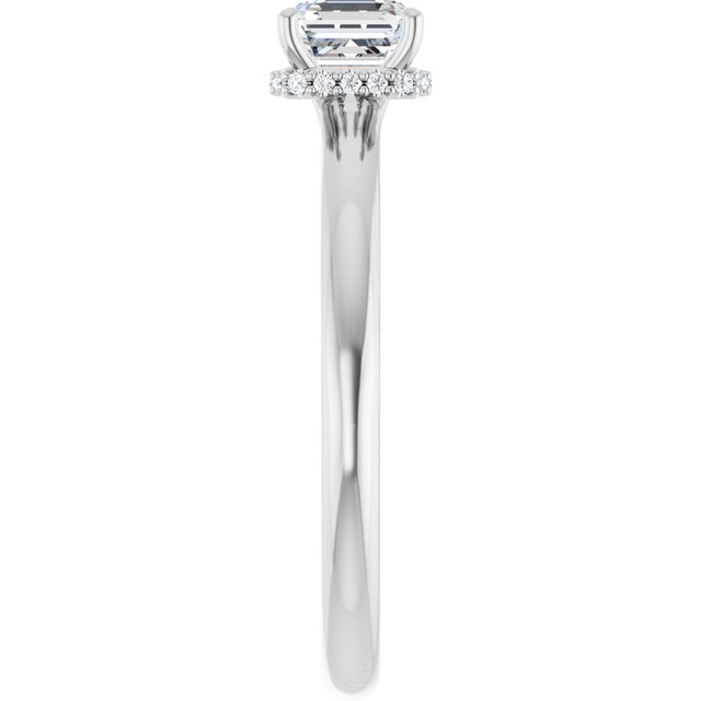 asscher-10K White gold