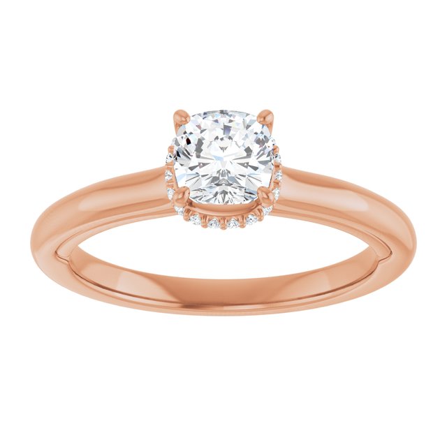 cushion-14K Rose gold
