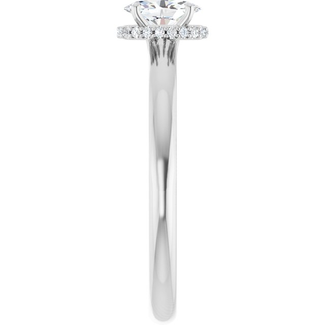 oval-10K White gold