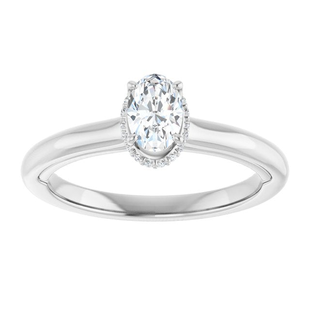 oval-10K White gold