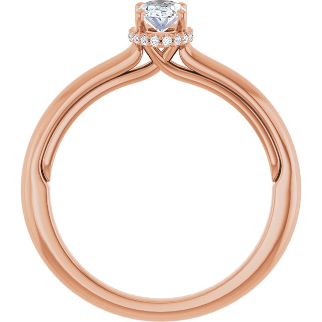 oval-18K Rose gold