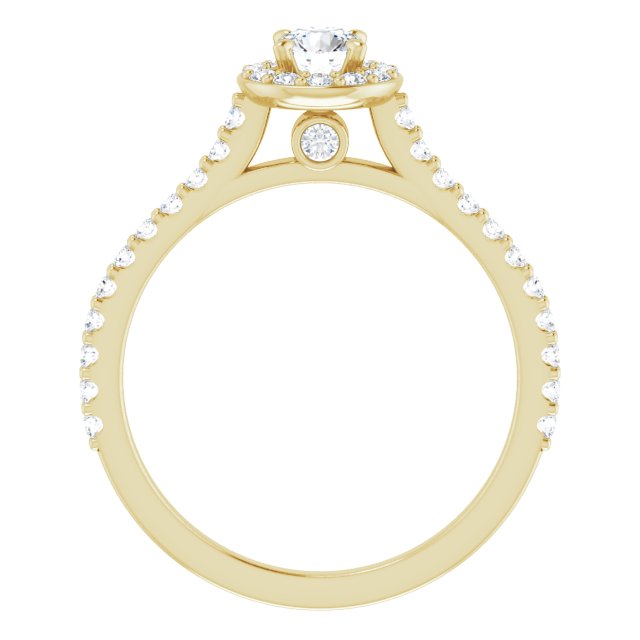 round-14K Yellow gold