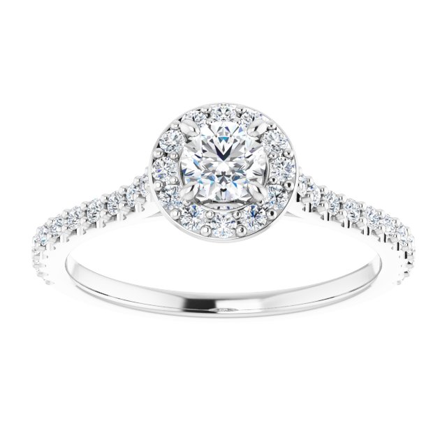 round-18K White gold