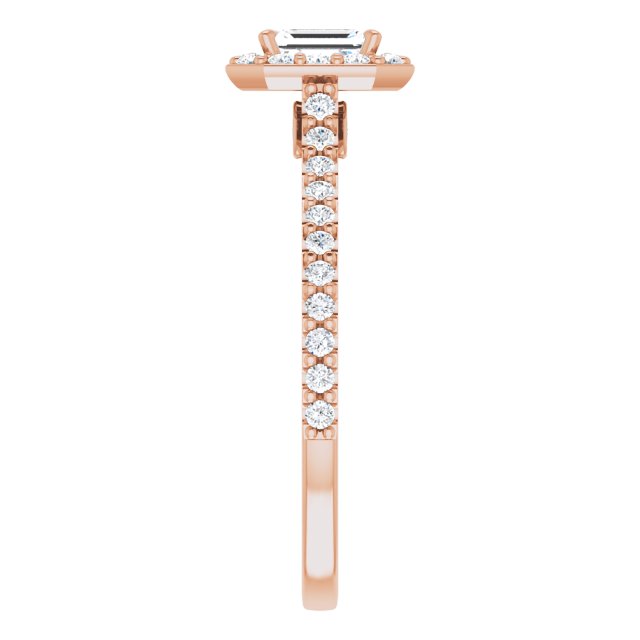 emerald-10K Rose gold