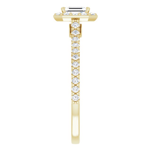 emerald-10K Yellow gold