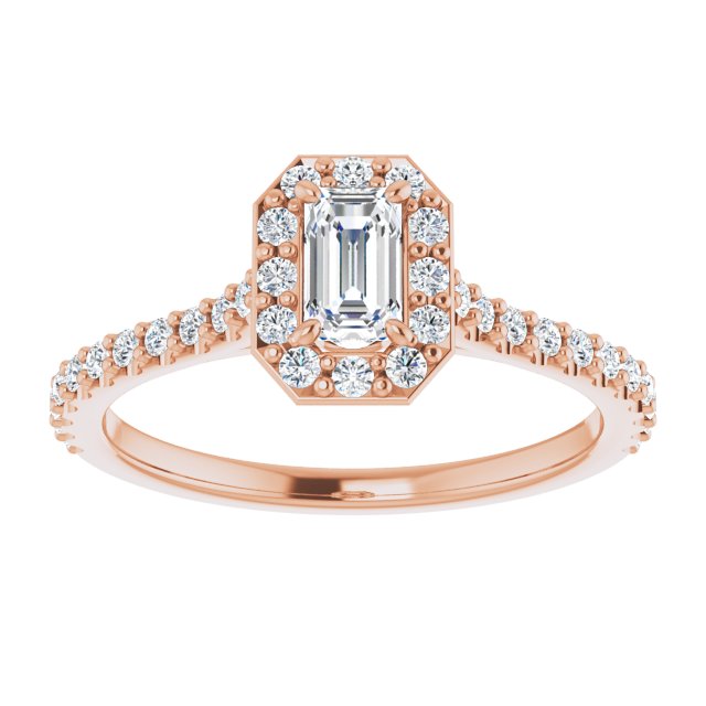 emerald-10K Rose gold