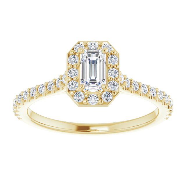 emerald-10K Yellow gold
