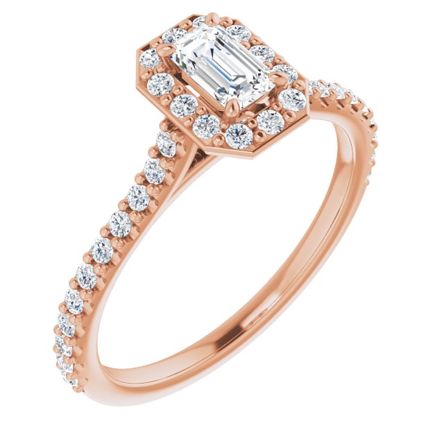 emerald-10K Rose gold