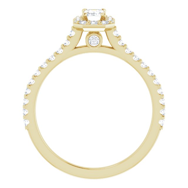 emerald-10K Yellow gold